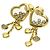 Orecchini a lobo Happy Diamonds in oro giallo 18K Chopard