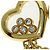 Orecchini a lobo Happy Diamonds in oro giallo 18K Chopard - vista 4