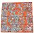 Hermès Carré La Légende de la Forêt 90cm Seta Arancione