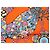 Hermès Carré La Légende de la Forêt 90cm Seta Arancione - vista 9