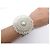 BRACCIALETTO CHANEL MANCHETTE A85987 DEFILE 2015 PLEXIGLASS E Pizzo METALLO LOGO CC Argento - vista 17