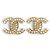 NUOVI ORECCHINI CHANEL LOGO CC & PERLE A64766 NEW GOLDEN EARRINGS D'oro
