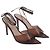Scarpe con tacco Skye 85 in vernice marrone Gianvito Rossi - vista 3
