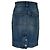 Timeless Chanel Mini-Jevenrock mit hoher Taille aus blauer Baumwolle - Ansicht 3