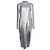 Abito midi con paillettes Nila di Veronica Beard in nylon argento