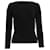 Alberta Ferretti Rippstrick-Pullover aus schwarzer Viskose  - Ansicht 1