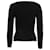Alberta Ferretti Rippstrick-Pullover aus schwarzer Viskose  - Ansicht 4