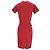 Vestido drapeado Gucci en viscosa roja - vista 3