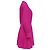 Abito camicia plissé a maniche lunghe in seta rosa Jason Wu Marrone - vista 3