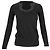 Salvatore Ferragamo Ferragamo Strickpullover aus schwarzem Kaschmir mit Wellenausschnitt