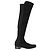Bottes genou Stuart Weitzman en daim noir