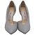Décolleté Sophia 100 di Jimmy Choo in Silver Glitter Argento Metallico - vista 2
