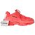 Everyday Baskets Balenciaga Triple S semelle transparente en polyester rouge