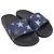 Valentino Garavani Sandali Slide Valentino Denim Stars in gomma blu Blu navy - vista 3