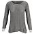 Theory Strickpullover mit Rundhalsausschnitt und offener Webstruktur aus grauer Seide