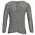 Theory Strickpullover mit Rundhalsausschnitt und offener Webstruktur aus grauer Seide - Ansicht 3