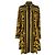 Mini abito chemisier Versace con stampa Barocco in seta multicolore