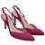 Décolleté slingback a punta Stuart Weitzman in scamosciato rosa Marrone - vista 3