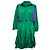 Sandro Mini-Hemdkleid mit Print aus Multicolour-Polyester Mehrfarben