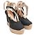 Décolleté con zeppa espadrilles Ralph Lauren Collection in cotone nero - vista 2