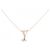 Autre Marque Au750 Initial Y Diamant-Halskette Pink