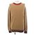 Suéter de lana camel con rayas Web Gucci Castaño