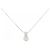 Autre Marque Collana in oro bianco Pt900 Au750 e diamanti Argento