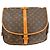 Louis Vuitton Saumur Handbag Monogram Canvas 35 Brown - view 2