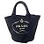 Borsa Tote 2-Way in Canapa nero Prada