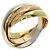 Anello Cartier Trinity in oro rosa bianco e giallo 18K - vista 2