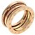 Bulgari Anello Bvlgari B-zero1 3-Band in oro rosa 18K e diamanti - vista 2