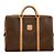 Céline Celine Macadam Pattern Leather Briefcase Brown