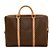 Céline Celine Macadam Pattern Leather Briefcase Brown - view 2