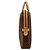 Céline Celine Macadam Pattern Leather Briefcase Brown - view 3