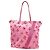 Borsa a 2 vie con motivo floreale Prada Rosa