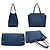Gancini Salvatore Ferragamo blauer Leder-Tote-Bag - Ansicht 3