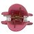 Clip per capelli Gucci rosa con cristalli intrecciati - vista 5
