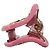 Clip per capelli Gucci rosa con cristalli intrecciati - vista 7