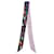 Sciarpa lunga Fendi Ribbon Nero Rosa Multicolore  - vista 1