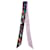 Sciarpa lunga Fendi Ribbon Nero Rosa Multicolore  - vista 2