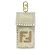 Pochette per telefono Fendi in pelle e pelliccia beige bianco