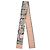 Sciarpa in nastro di seta Louis Vuitton Rosa Beige