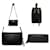 Borsa a tracolla Prada Black Vitello Daino Nero - vista 3