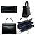 Gancini Borsa a mano in pelle nera Salvatore Ferragamo Nero - vista 3