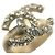 Anello Chanel Gold Band con strass D'oro - vista 6