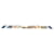 Hermès Sciarpa in seta multicolore Hermes Grand Apparat Blu Beige  - vista 4