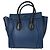 Céline Celine Luggage Smooth Leather Nano Blu - vista 2