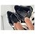 Hermès Sneakers in pelle nera con dettaglio H bianco Nero - vista 4