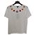 Camiseta Escada blanca de algodón con flores de strass Blanco Roja Azul Amarillo