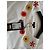 Camiseta Escada blanca de algodón con flores de strass Blanco Roja Azul Amarillo - vista 10